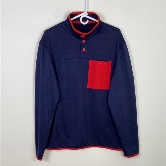Duluth Trading Co. River Falls 1/4 Snap Pullover Men's L Retro Fleece Gorpcore - Picture 1 of 6